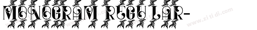 Monogram Regular字体转换